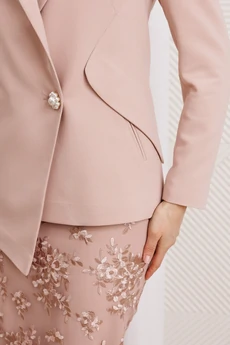 Костюм с юбкой 26-2962 пыльная роза Мода-Юрс