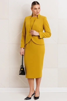 Костюм с платьем 26-2969 горчица Мода-Юрс