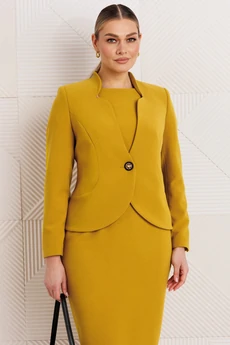 Костюм с платьем 26-2969 горчица Мода-Юрс