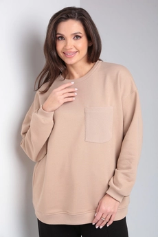 Костюм брючный 496 какао + черный Modema