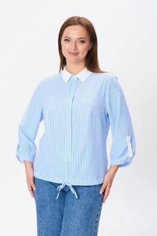 Рубашка 770-1 голубая полоска Modema