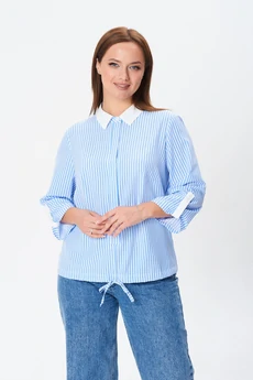 Рубашка 770-1 голубая полоска Modema