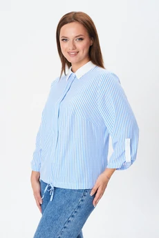 Рубашка 770-1 голубая полоска Modema