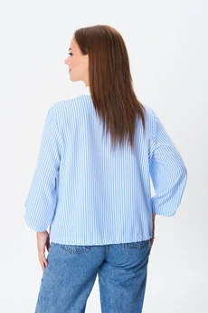 Рубашка 770-1 голубая полоска Modema