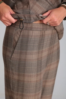 Костюм брючный 073 серый Мублиз