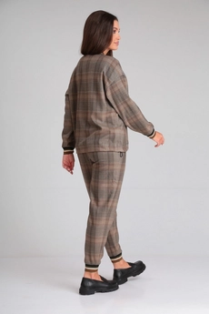 Костюм брючный 073 серый Мублиз