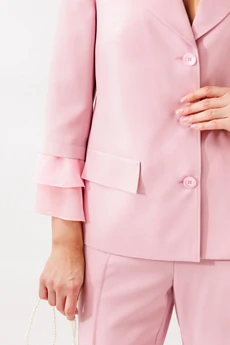 Костюм брючный 226 пудра Мублиз