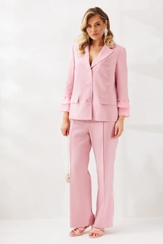 Костюм брючный 226 пудра Мублиз