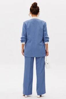 Костюм брючный 242 голубой Мублиз