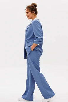 Костюм брючный 242 голубой Мублиз