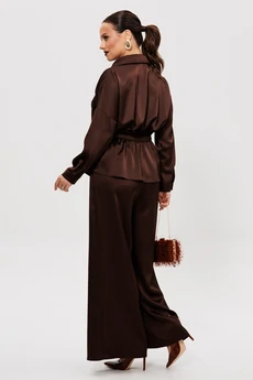 Костюм брючный 255 шоколадный Мублиз