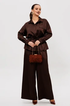 Костюм брючный 255 шоколадный Мублиз