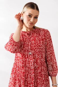 Платье 290 красный Мублиз