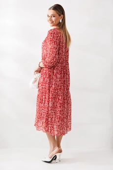 Платье 290 красный Мублиз