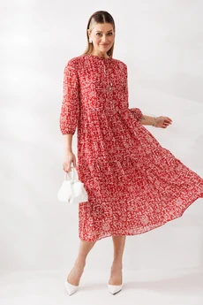 Платье 290 красный Мублиз