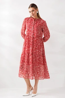 Платье 290 красный Мублиз