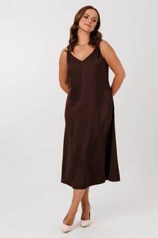 Костюм с платьем 332 шоколад+беж Мублиз