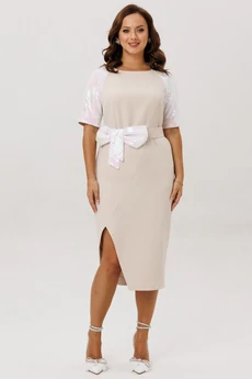 Платье 296 экрю Мублиз