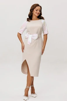 Платье 296 экрю Мублиз