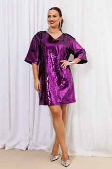Платье 297 фиолетовый Мублиз