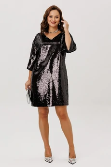 Платье 297 черный Мублиз