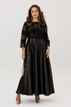 Платье 301 черный Мублиз