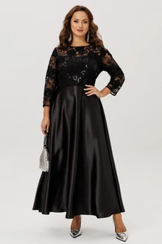 Платье 301 черный Мублиз