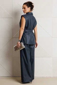 Костюм брючный 305 синий Мублиз