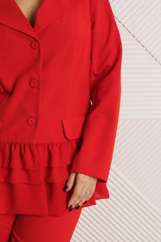 Костюм брючный 311 красный Мублиз