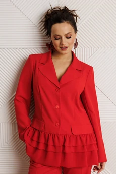 Костюм брючный 311 красный Мублиз