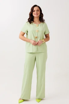 Костюм брючный 323 фисташка Мублиз