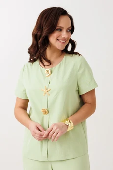 Костюм брючный 323 фисташка Мублиз