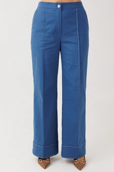 Костюм брючный 329 синий Мублиз