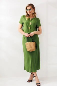 Костюм с юбкой 333 олива Мублиз