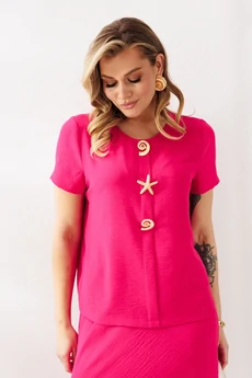 Костюм с юбкой 333 фуксия Мублиз