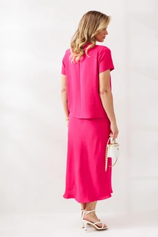 Костюм с юбкой 333 фуксия Мублиз