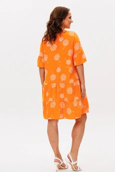 Платье 348 оранжевый Мублиз