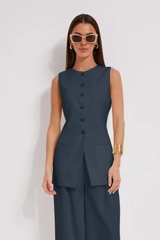 Костюм брючный 1575-1 синий N.O.W.