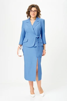 Костюм с юбкой 1658 Орхидея Люкс