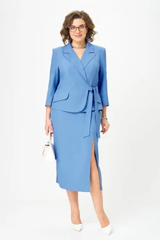 Костюм с юбкой 1658 Орхидея Люкс