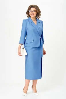 Костюм с юбкой 1658 Орхидея Люкс
