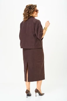 Костюм с юбкой 1659 Орхидея Люкс