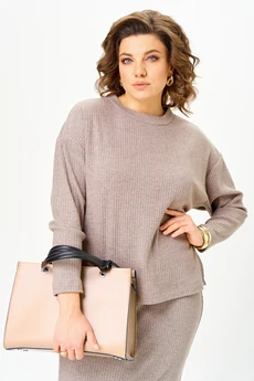 Костюм с юбкой 1665 Орхидея Люкс