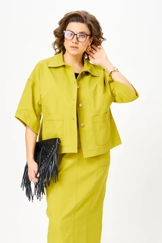 Костюм с юбкой 1666 Орхидея Люкс