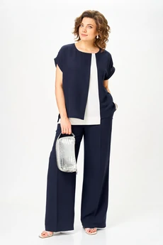 Костюм брючный 1676 Орхидея Люкс