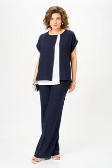 Костюм брючный 1676 Орхидея Люкс