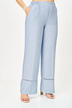 Костюм брючный 1678 голубой Орхидея Люкс