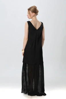 Платье 1017-1 чёрный NikVa