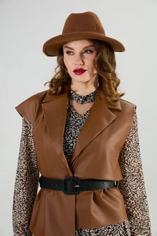 Жилет 1019-3 шоколад NikVa