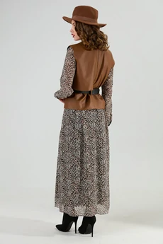 Жилет 1019-3 шоколад NikVa